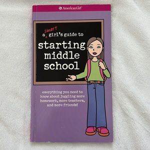 American Girl - Starting Middle School  paperback 3 for $20